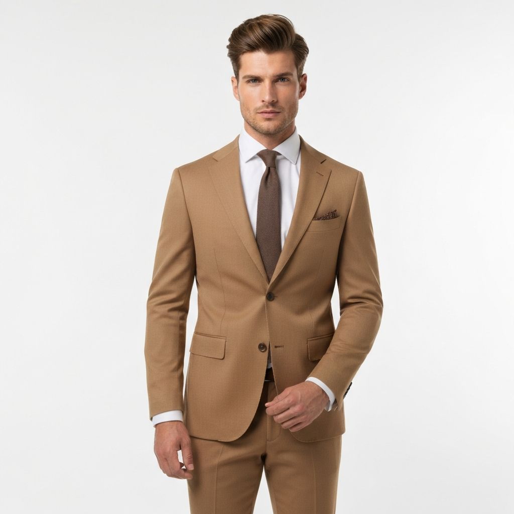 ABITO UOMO TABACCO SLIM FIT