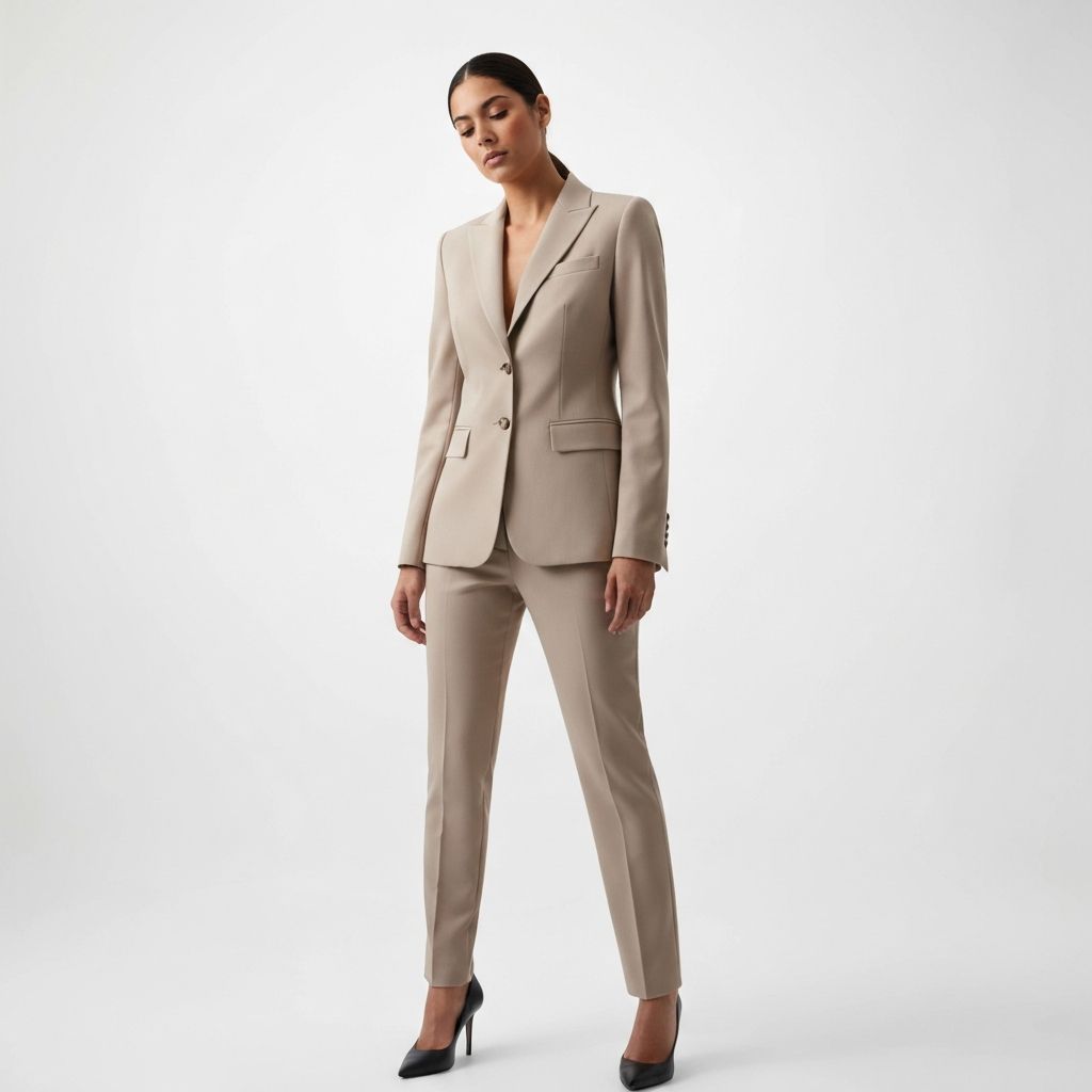 Modello 02 - Giacca Donna Beige